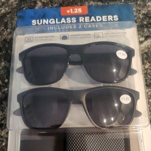 M Eyewear Sunglass readers +1.25 Pack of 2 Sunglasses NEW